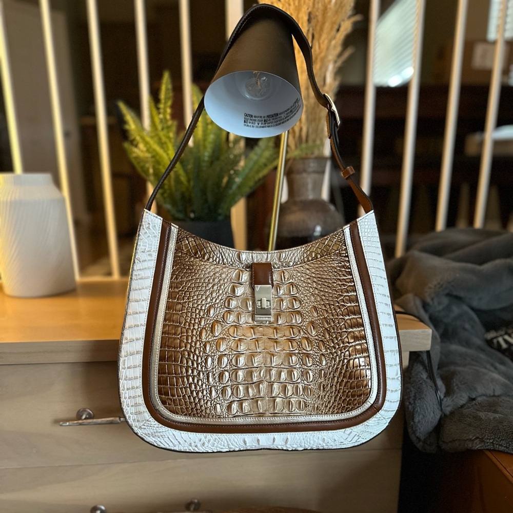 Brahmin Johanna Cappuccino Shoreham Shoulder Bag NWOT  & Wallet NWT - Picture 8 of 16